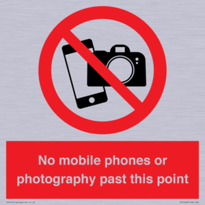 No mobile phones or photography past this point